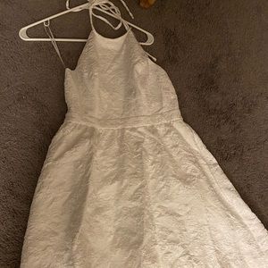 White Lulus Halter Dress